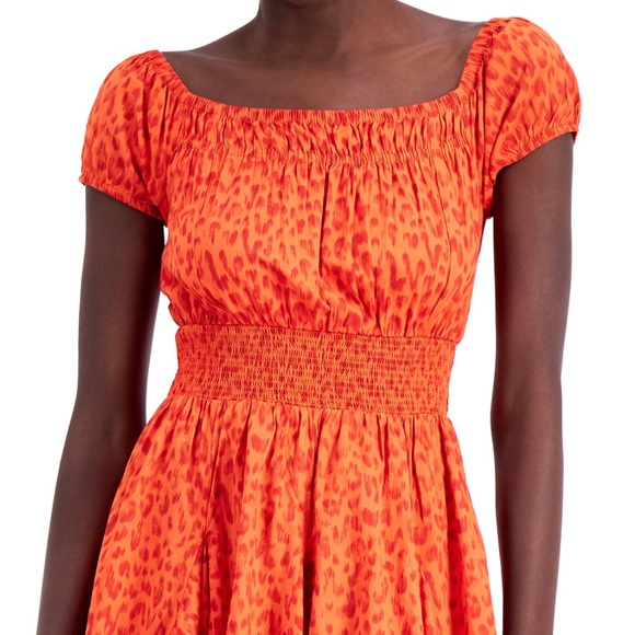 INC International Concepts Cotton Off-The-Shoulder Midi Dress - Picture 11 of 12